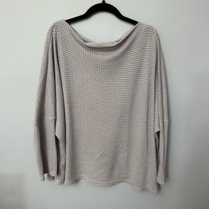 Waffle knit long sleeves